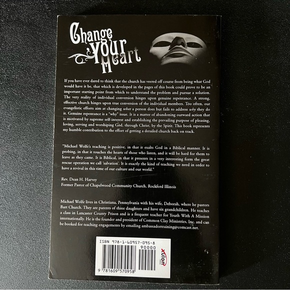 ✨ $5 Sale! Change Your Heart by Michael E Wolfe - Picture 2 of 2